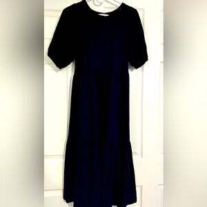 Navy maxi sleeve dress